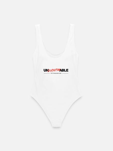 Unüberholbar - Frauen Badeanzug - Weiß