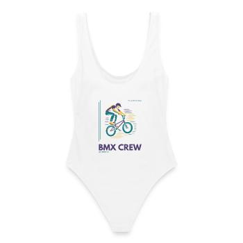 Maillot BMX Ride or Die | Édition Los Angeles - Maillot de bain femme - blanc - Dos - AI Model Female 172 dark (172cm)