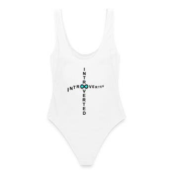 introverti - Maillot de bain femme - blanc - Dos - AI Model Female 172 dark (172cm)