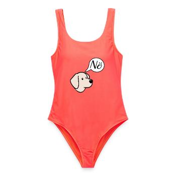 Pas de chiens - Maillot de bain femme - corail - Devant - AI Model Female 172 light (172cm)
