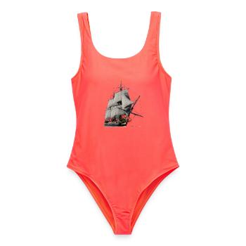Voilier - Maillot de bain femme - corail - Devant - AI Model Female 172 light (172cm)
