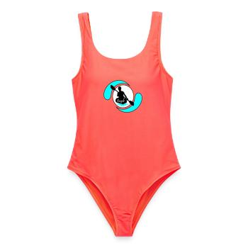 Kayak - Maillot de bain femme - corail - Devant - AI Model Female 172 light (172cm)