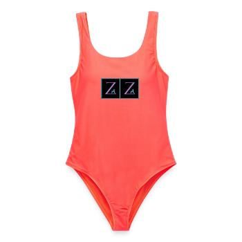 Zaza - Maillot de bain femme - corail - Devant - AI Model Female 172 light (172cm)