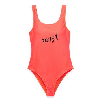 Basketball / Basketball / Basktet-Ball / Sports - Women's Swimsuit - coral - Front - AI Model Female 172 light (172cm)
