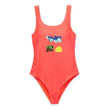 PASSAGE ONIRIC - Maillot de bain femme - corail - Devant - AI Model Female 172 light (172cm)