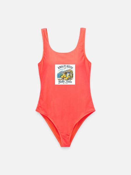 Amalfi - Frauen Badeanzug - Korallenrot