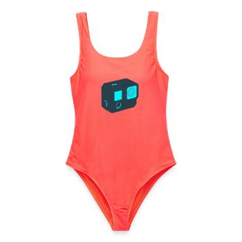 Action Camera Drone Icon - Women's Swimsuit - coral - Front - AI Model Female 172 light (172cm)
