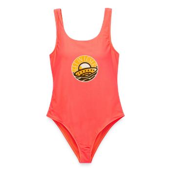 Ufo Alien Get In Loser Funny Ufo Abduction Quote - Women's Swimsuit - coral - Front - AI Model Female 172 light (172cm)