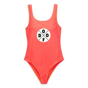 Dumb - Women's Swimsuit - coral - Front - AI Model Female 172 light (172cm)