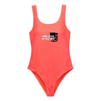 Geschenk für Lehrkräfte zum Start an neuer Schule - Frauen Badeanzug - Korallenrot - Vorne - AI Model Female 172 light (172cm)
