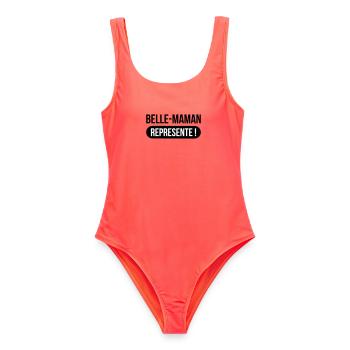 Belle-Maman Représente ! - Maillot de bain femme - corail - Devant - AI Model Female 172 light (172cm)