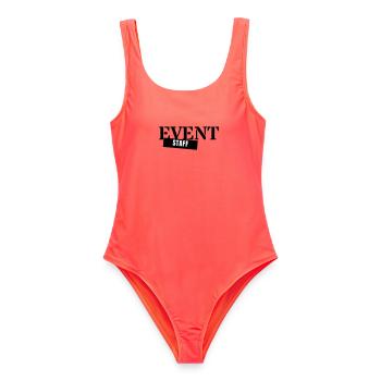 Event Staff - Crew Personnel Event Team - Women's Swimsuit - coral - Front - AI Model Female 172 light (172cm)