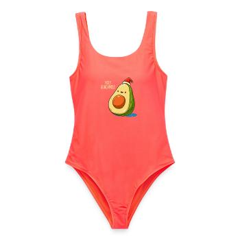 Heiliges Guacamole Avocado - Frauen Badeanzug - Korallenrot - Vorne - AI Model Female 172 light (172cm)