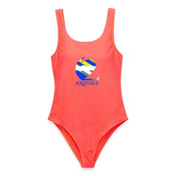 Axonais - Maillot de bain femme - corail - Devant - AI Model Female 172 light (172cm)