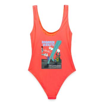 Istanbul Le gout de l'amour - Maillot de bain femme - corail - Dos - AI Model Female 172 light (172cm)