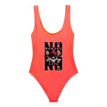 Pas de flotteur, pas de vie - Maillot de bain femme - corail - Dos - AI Model Female 172 light (172cm)
