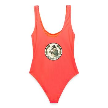 Le Club de Thé Gentlebadger - Maillot de bain femme - corail - Dos - AI Model Female 172 light (172cm)