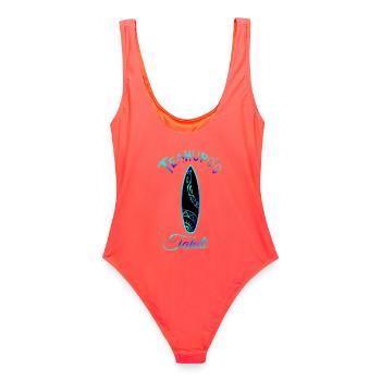 TEAHUPO'O - Maillot de bain femme - corail - Dos - AI Model Female 172 light (172cm)
