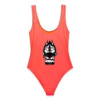 Démon Déchu - Maillot de bain femme - corail - Dos - AI Model Female 172 light (172cm)
