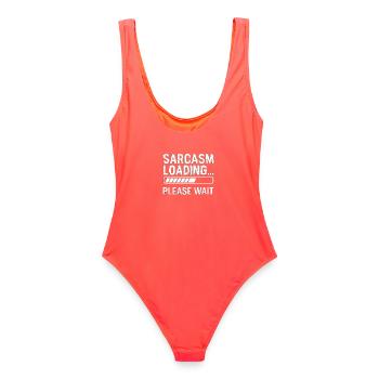 Sarcasme - Maillot de bain femme - corail - Dos - AI Model Female 172 light (172cm)