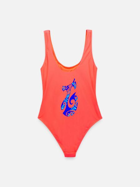 MATAU - Blue (Polynesian hook) - Women's Swimsuit - coral