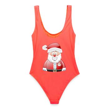 Santa Claus Santa Claus - Maillot de bain femme - corail - Dos - AI Model Female 172 light (172cm)