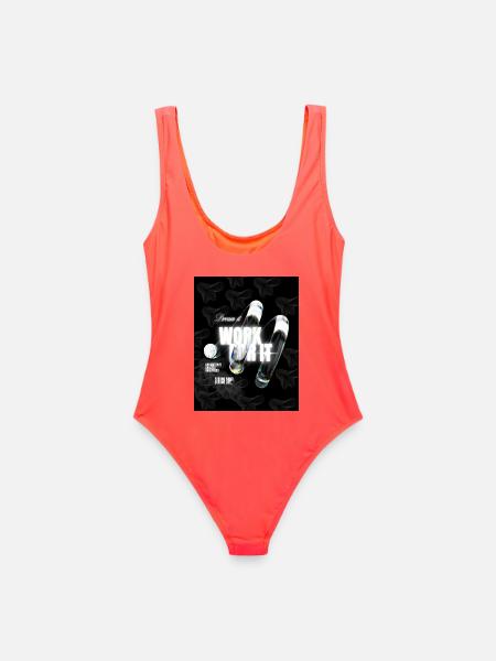 Dream It Work For It|T-Shirt MotivationGoalsSucces - Women's Swimsuit - coral