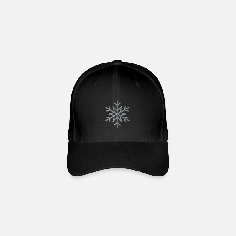 Snowflake - Flexfit Baseballkappe - Schwarz