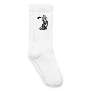 Boy saying Yo - Kinder Tennissocken - Weiß - Rechts