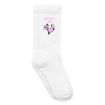Ein Tritt Frei Pferdchen - Kinder Tennissocken - Weiß - Rechts