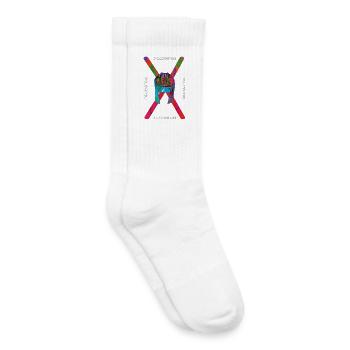Illyrian 🇦🇱 - Kinder Tennissocken - Weiß - Rechts