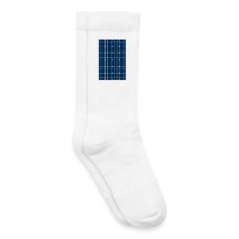 Solar cell, photovoltaic, solar energy, solar panel - Kids Tennis Socks - white - Right