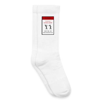 Don't tell me how to do my job - Kids Tennis Socks - white - Right