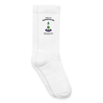 Leuchtturm Schleimünde Ostsee Deutschland - Kinder Tennissocken - Weiß - Rechts