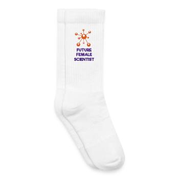 Future Female Scientist - Kids Tennis Socks - white - Right