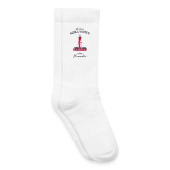 Schweden Schäre Hamneskär, Leuchtturm Pater Noster - Kinder Tennissocken - Weiß - Rechts