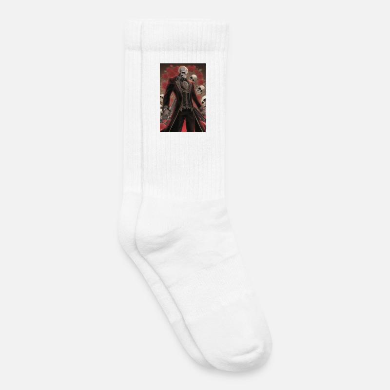Totenkopf Mann - Kinder Tennissocken - Weiß