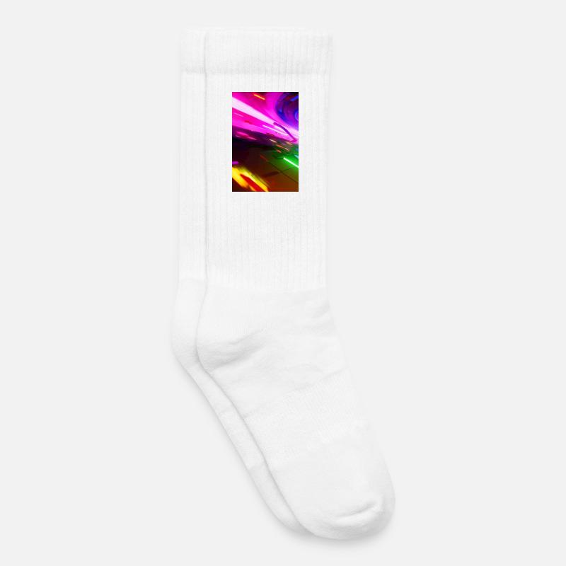 Muster und Formen - Kinder Tennissocken - Weiß