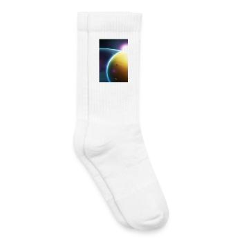 Space, Planets - Kids Tennis Socks - white - Right