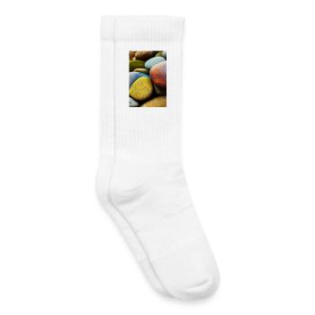 Colorful stones - Kids Tennis Socks - white - Right