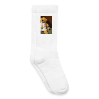 Nounours - Chaussettes de tennis bio enfant - blanc - Droite