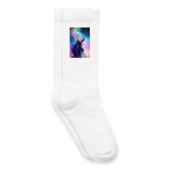Unicorn - Kids Tennis Socks - white - Right