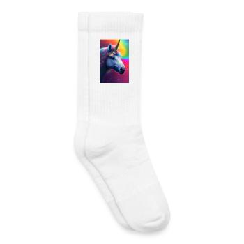 Einhorn - Kinder Tennissocken - Weiß - Rechts