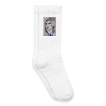 Woman with jewelry - Kids Tennis Socks - white - Right