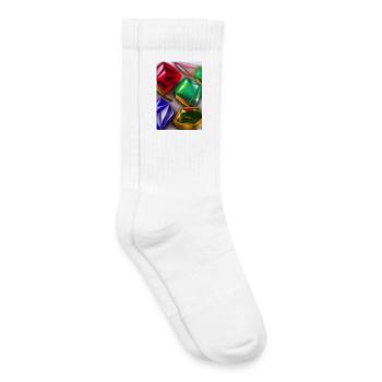 Gemstones - Kids Tennis Socks - white - Right