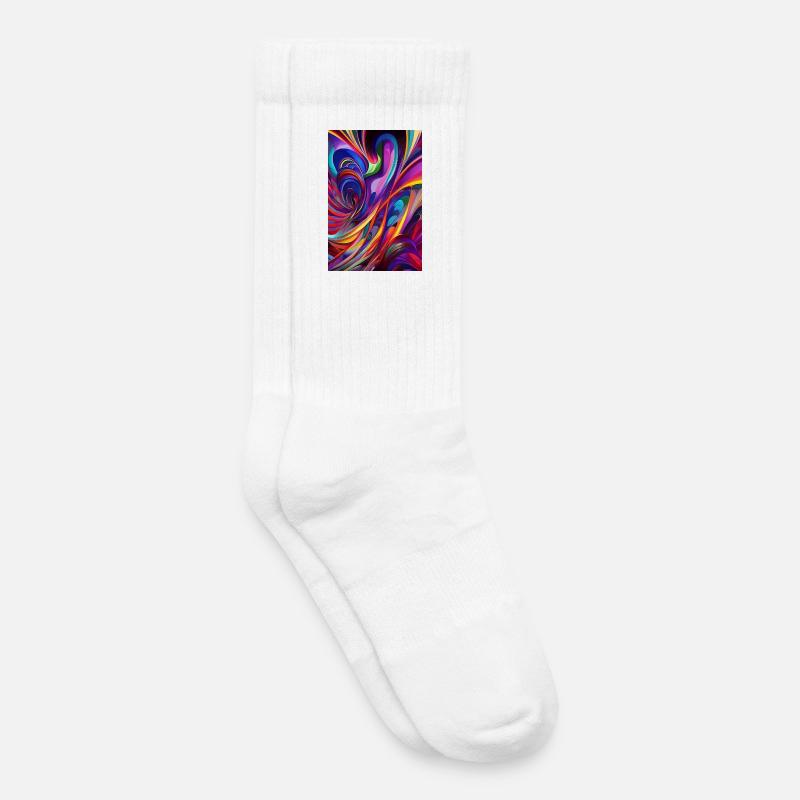 Abstrakte Kunst - Kinder Tennissocken - Weiß