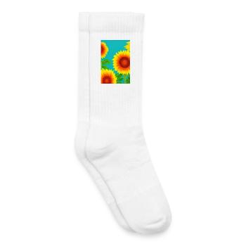 Sunflowers - Kids Tennis Socks - white - Right