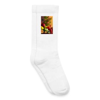 Fruit - Kids Tennis Socks - white - Right