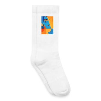 Abstrakte Kunst - Kinder Tennissocken - Weiß - Rechts