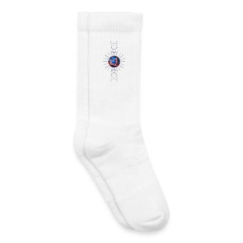Merveilleux chat bleu. - Chaussettes de tennis bio enfant - blanc - Droite